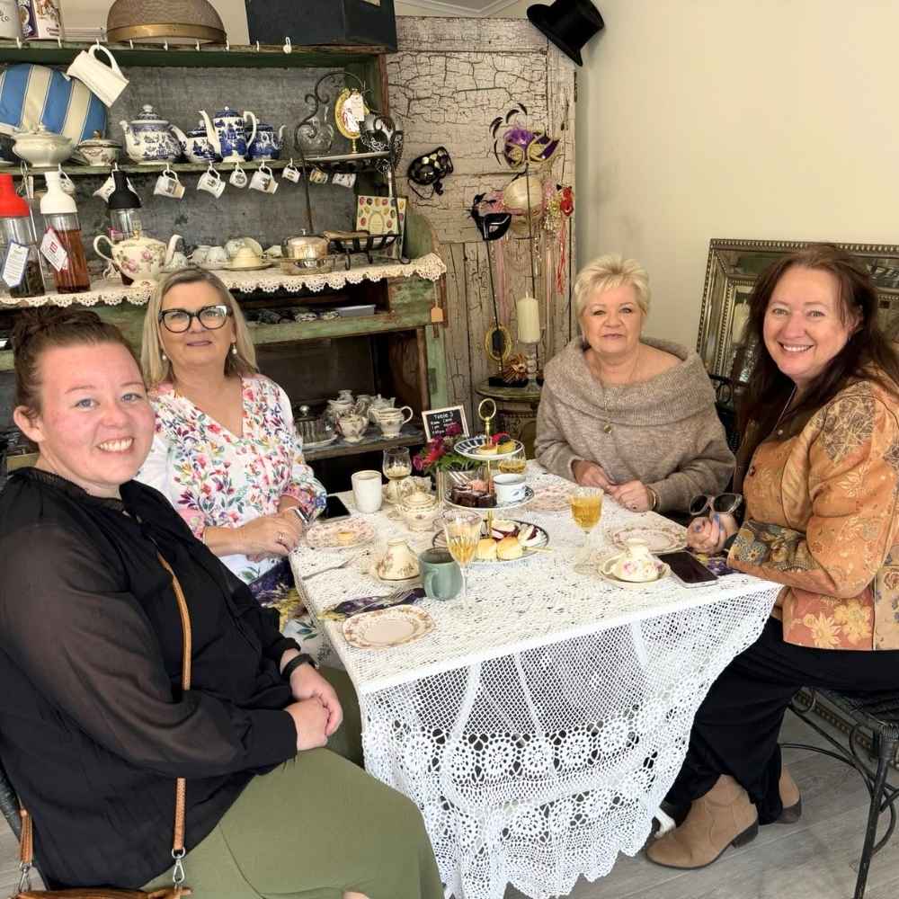 High tea patrons at the provincial rabbit in moonta